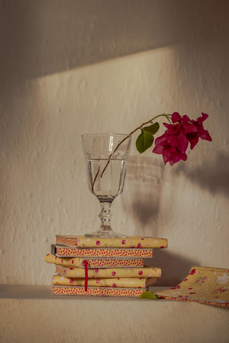 Bougainvillea and Jasmine Mini Notebook
